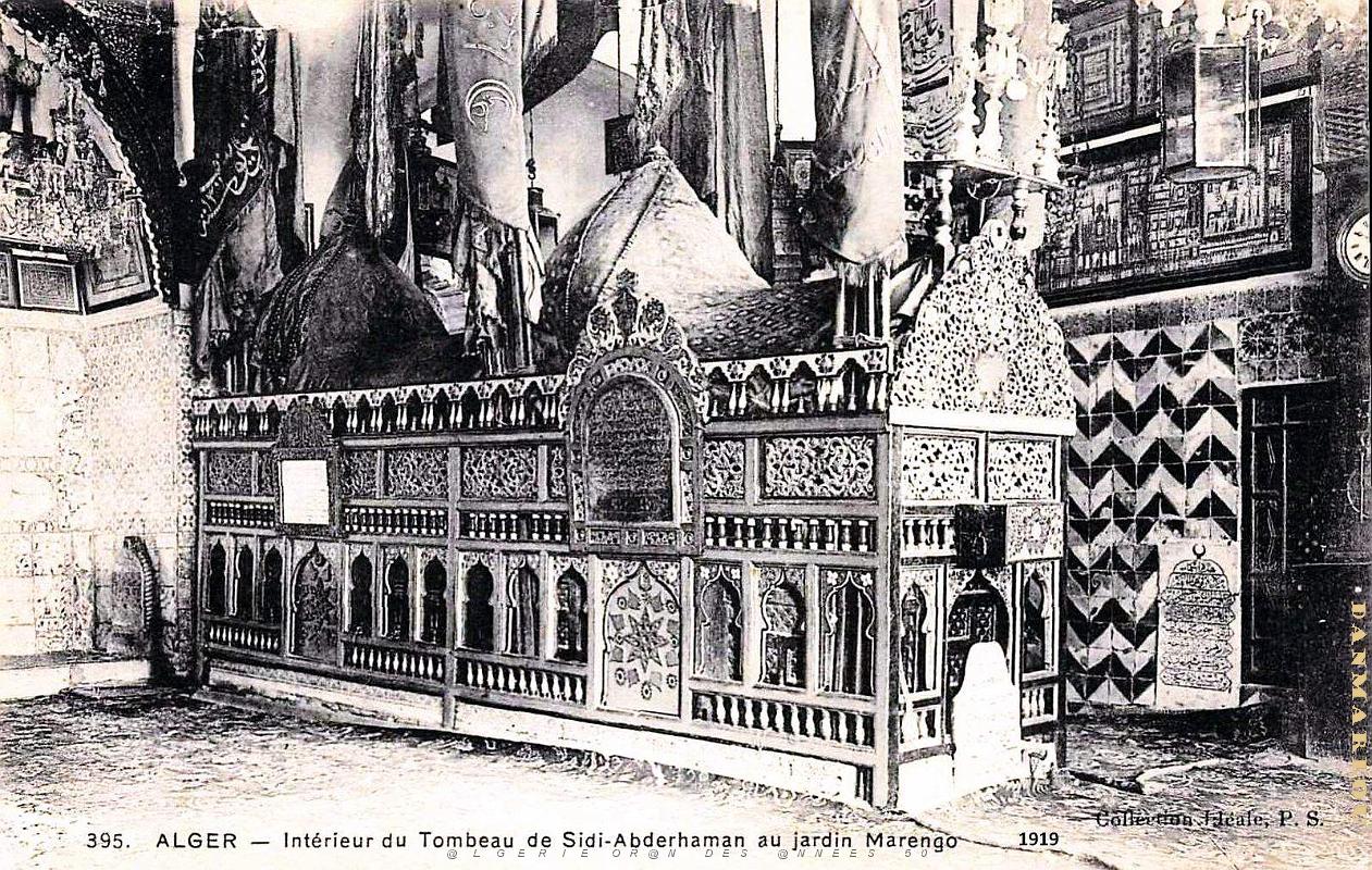 Alger - Jardin Marengo - Tombeau de Sidi-Abderhaman- 1919.jpg